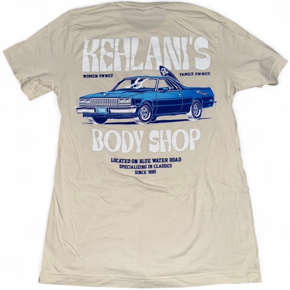 Beige Kehlani Blue Water Road Graphic T-Shirt